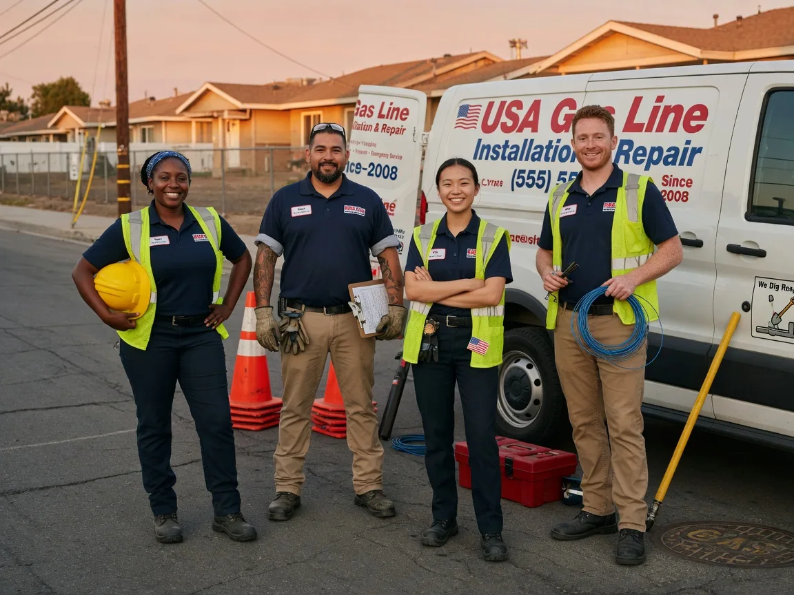 Gas Line Installation company in Glidden, TX